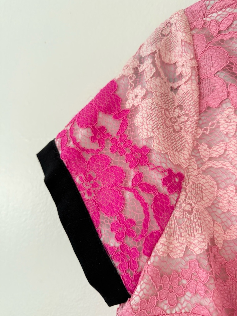 Cece Brandy Pink Lace Shift Dress Womens  Size 12P Twee Coquette Mini Dress Y2K - Picture 5 of 11